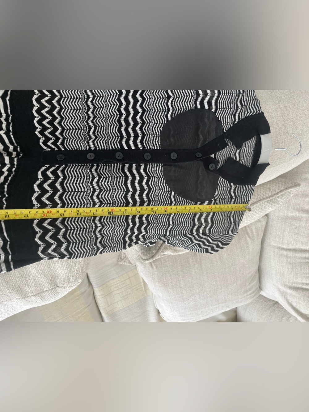 Missoni Black and White Zigzag Long-Sleeve Knit Dress - Picture 10 of 17